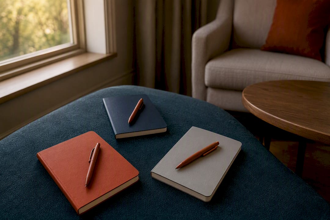 Notebooks and pens symbolizing collaborative care